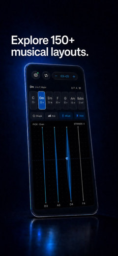Key Deck on the phone, chords under one hand